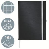 Leitz 44761094 Notitieboek Geruit Satijn-zwart Aantal paginas: 80 DIN A4 - thumbnail