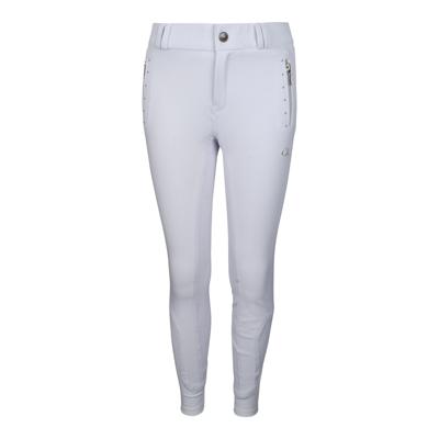 QHP Isa FG kinder rijbroek wit maat:152 QHP Isa FG kinder rijbroek wit maat:152