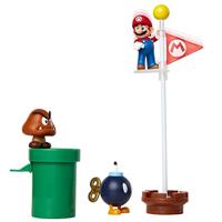 Super Mario Action Figure Set - Acorn Plains Diorama - thumbnail