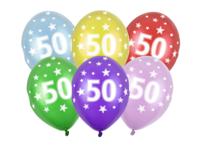 Verjaardag Ballonnen 50 Jaar Metallic Mix (6st) - thumbnail