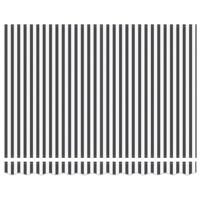 Luifel automatisch uittrekbaar 300x250 cm antracietkleur en wit - thumbnail