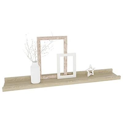 VidaXL Wandplanken 2 st sonoma eiken 60x9x3 cm