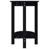 Salontafel Ø 40x60 cm massief grenenhout zwart - thumbnail