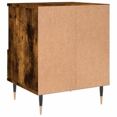 Nachtkastjes 2 st 40x35x50 cm bewerkt hout gerookt eikenkleurig
