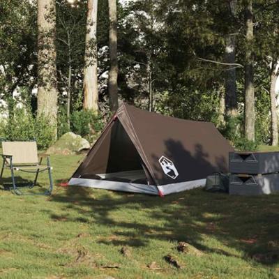 VidaXL Tent 2-persoons waterdicht bruin