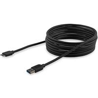 StarTech.com 3m slanke SuperSpeed USB 3.0 A naar Micro B-kabel, St/St, USB 3.0 aansluitkabel, zwart - thumbnail