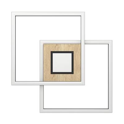 Eglo Led plafondlampMarinello zwart met hout - 901742