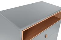 Ladenkast Home ESPRIT Blauw Grijs Polypropyleen Hout MDF 80 x 40 x 117 cm - thumbnail