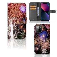 Apple iPhone 13 | Wallet Case | met Pasjes | Vuurwerk - thumbnail
