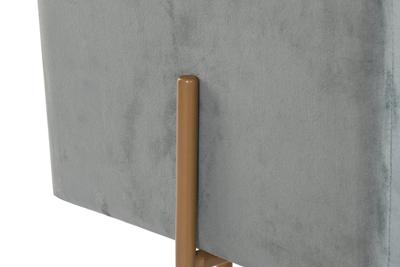 Voetensteun DKD Home Decor Metaal Turkoois Polyester (45 x 45 x 45 cm)