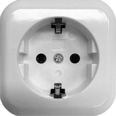 Benson opbouw stopcontact RA wit - 4650080