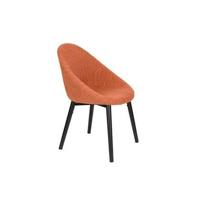 Dutchbone Eetkamerstoel 'Fenna' Bouclé, kleur Terra - thumbnail