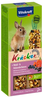 bosbes/vlierbes-kracker dwergkonijn 2in1 Gebr. de Boon Vitakraft - Vitakraft bosbes/vlierbes-kracker dwergkonijn 2in1 Gebr. de Boon Vitakraft - Vitakraft