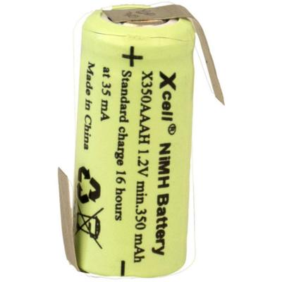 XCell X1/2AAAH-350-LFZ Speciale oplaadbare batterij 1/2 AAA Z-soldeerlip NiMH 1.2 V 350 mAh 1 stuk(s)