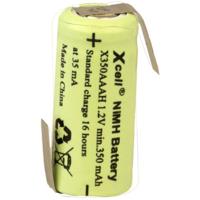 XCell X1/2AAAH-350-LFZ Speciale oplaadbare batterij 1/2 AAA Z-soldeerlip NiMH 1.2 V 350 mAh 1 stuk(s) - thumbnail