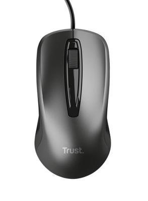 Muis Trust 24657 Zwart - thumbnail