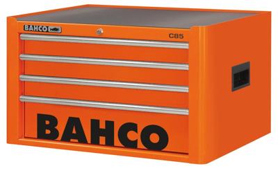 Bahco Opzetkast 'classic' C85 26" met 4 lades | oranje | 419 mm x 501 mm x 677 mm - 1485K4
