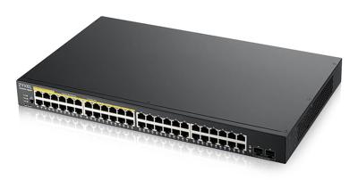 Zyxel GS1900-48HPv2 Managed L2 Gigabit Ethernet (10/100/1000) Power over Ethernet (PoE) Zwart Zyxel GS1900-48HPv2 Managed L2 Gigabit Ethernet (10/100/1000) Power over Ethernet (PoE) Zwart