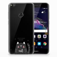 Huawei P8 Lite 2017 Telefoonhoesje met Naam Cat Good Day - thumbnail