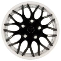 AutoStyle wieldoppen Missouri 14 inch ABS zwart/wit set van 4 - thumbnail