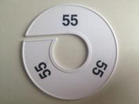 Maatring 11 cm wit/zwart 55 - thumbnail