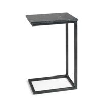 By-Boo Laptoptafel 'Edge' Marmer, kleur zwart - thumbnail