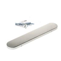 Langschild rvs geheel blind 45x245mm afgerond - thumbnail