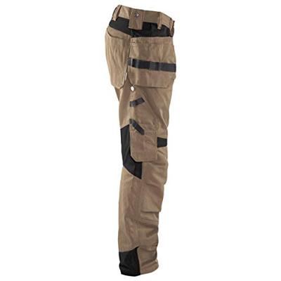 Blåkläder Werkbroek met spijkerzakken 15551860 | Stone/Zwart | Maat C58 - 7330509593905