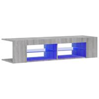 Tv-meubel met LED-verlichting 135x39x30 cm grijs sonoma eiken - thumbnail