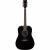 Ibanez PF15-BK dreadnought-model akoestische westerngitaar zwart - thumbnail