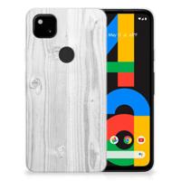 Google Pixel 4a Bumper Hoesje White Wood - thumbnail