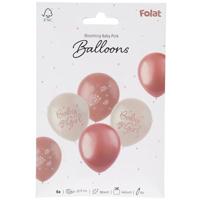 Ballonnen Blooming Baby Girl (6st) - thumbnail