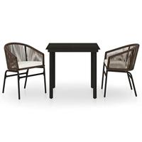 3-delige Tuinset bruin - thumbnail