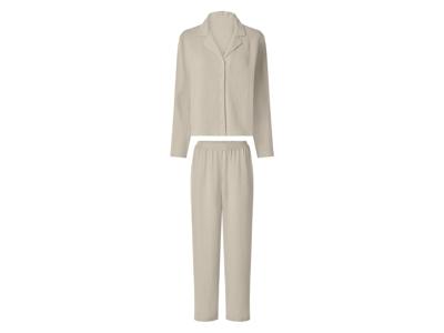 esmara Mousseline dames pyjama (Beige, L (44/46))