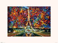 Kunstdruk Paris Leonid Afremov 40x30cm - thumbnail