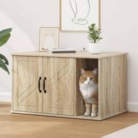 Kattenhuis Sonoma 85 x 55 x 50 cm Bewerkt hout - thumbnail