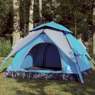 VidaXL Koepeltent 4-persoons snelontgrendeling blauw VidaXL Koepeltent 4-persoons snelontgrendeling blauw