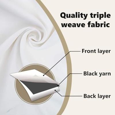 VidaXL Zwart-out gordijnen met ringen 2 pcs puur wit 175 x 140 cm