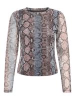 Only Onlnova L/s Mesh Top T-shirt Lange Mouw Ombre Blue - thumbnail