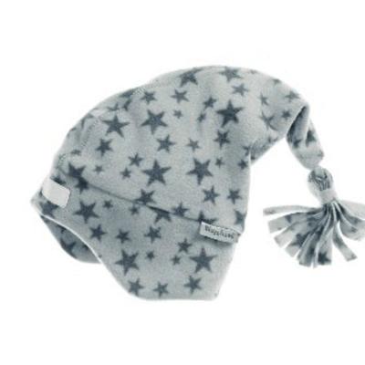 Playshoes fleece muts sterren grijs Maat