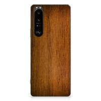 Sony Xperia 1 III | Bumper Hoesje | Donker Hout - thumbnail
