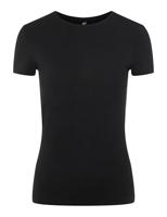 Dames ondershirt korte mouw - T-shirt vrouwen katoen - Slim fit aansluitend - thumbnail