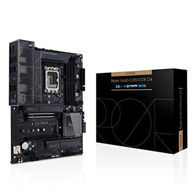 Asus PROART B660-CREATOR D4 Moederbord Socket Intel LGA 1700 Vormfactor ATX Moederbord chipset Intel® B660 Asus PROART B660-CREATOR D4 Moederbord Socket Intel LGA 1700 Vormfactor ATX Moederbord chipset Intel® B660