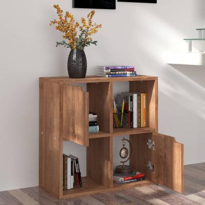 VidaXL Boekenkast 60x27,5x59,5 cm bewerkt hout bruin eikenkleurig VidaXL Boekenkast 60x27,5x59,5 cm bewerkt hout bruin eikenkleurig