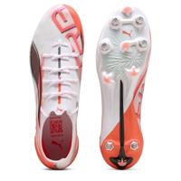 PUMA Ultra 5 Ultimate IJzeren-Nop Voetbalschoenen (SG) Wit Zwart Rood - thumbnail