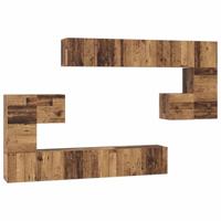Tv-meubelset 10 pcs Oud hout 180 x 30 x 90.5 cm Bewerkt hout - thumbnail