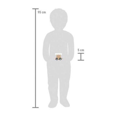 Small Foot - houten lettertrein polar - wagon wit