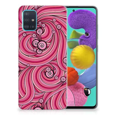 Samsung Galaxy A51 | Hoesje maken | Swirl Pink Samsung Galaxy A51 | Hoesje maken | Swirl Pink