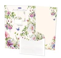 Briefpapier met enveloppen: Hibiscus, Janneke Brinkman-Salentijn - thumbnail