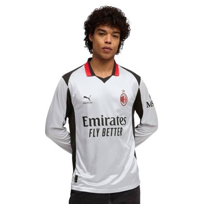 PUMA AC Milan X Slam Jam 4e Shirt Lange Mouwen 2025-2026 Zilver